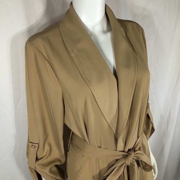 Alfani Roll-Up Sleeve Trench Jacket - Picture 2 of 8